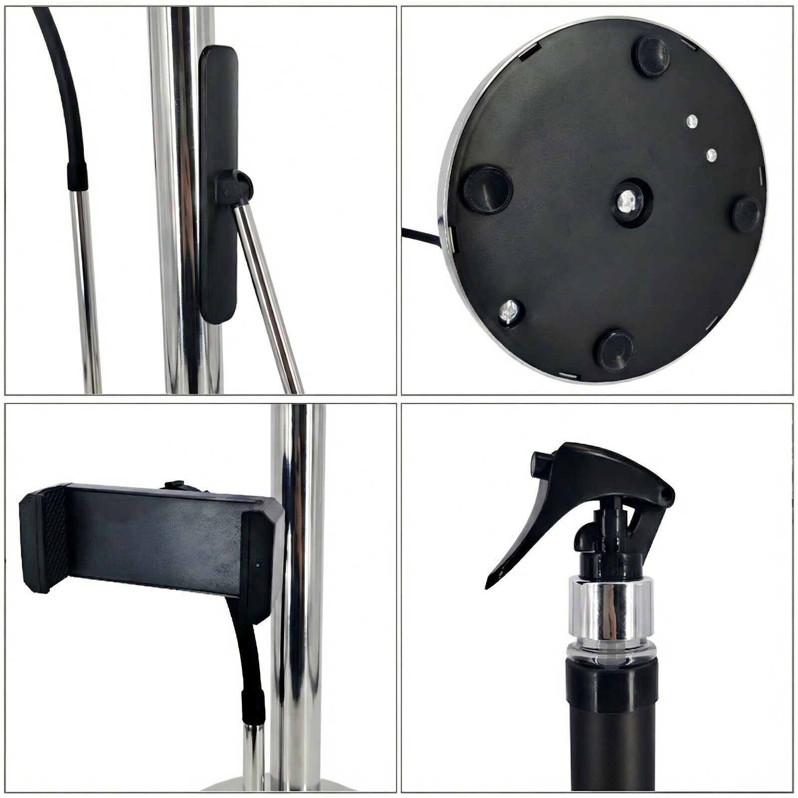 3 In 1 Paper Towel Holder With Phone Stand,Heavy-Duty Countertop Kitchen Paper Towel Holder With Spray Bottle,_voghion.com